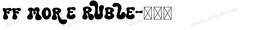 FF More Ruble字体转换